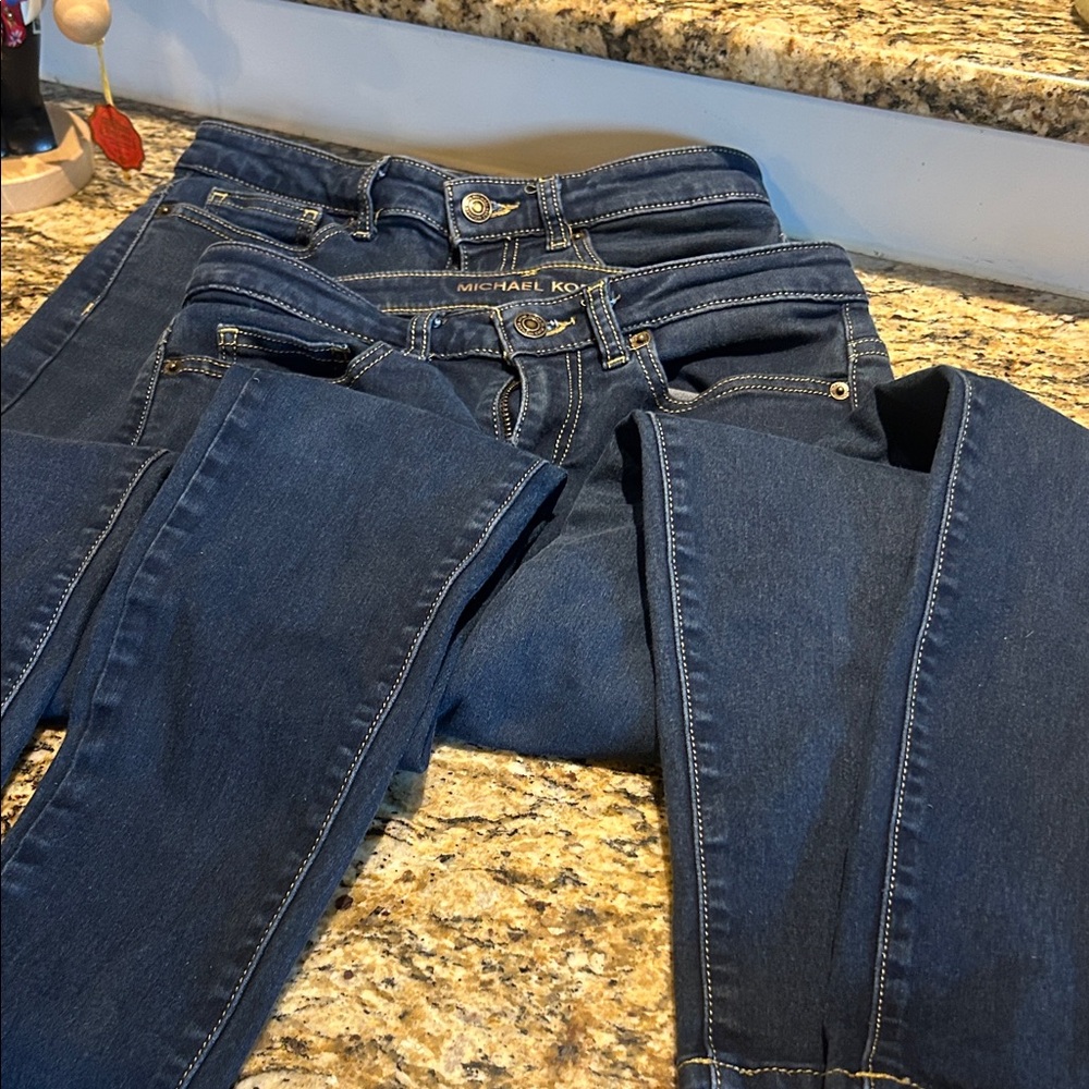 Michael Kors Women's Dark Blue Skinny Jeans 2 pair!